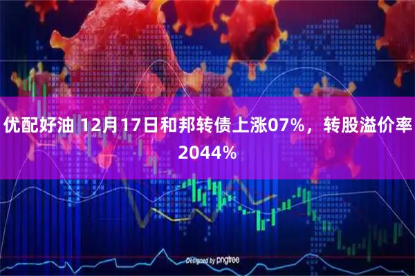 优配好油 12月17日和邦转债上涨07%，转股溢价率2044%