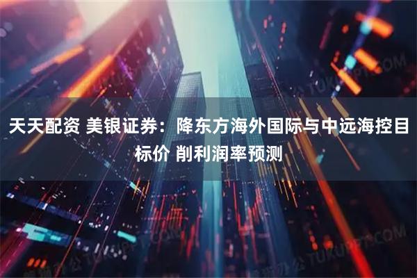 天天配资 美银证券：降东方海外国际与中远海控目标价 削利润率预测